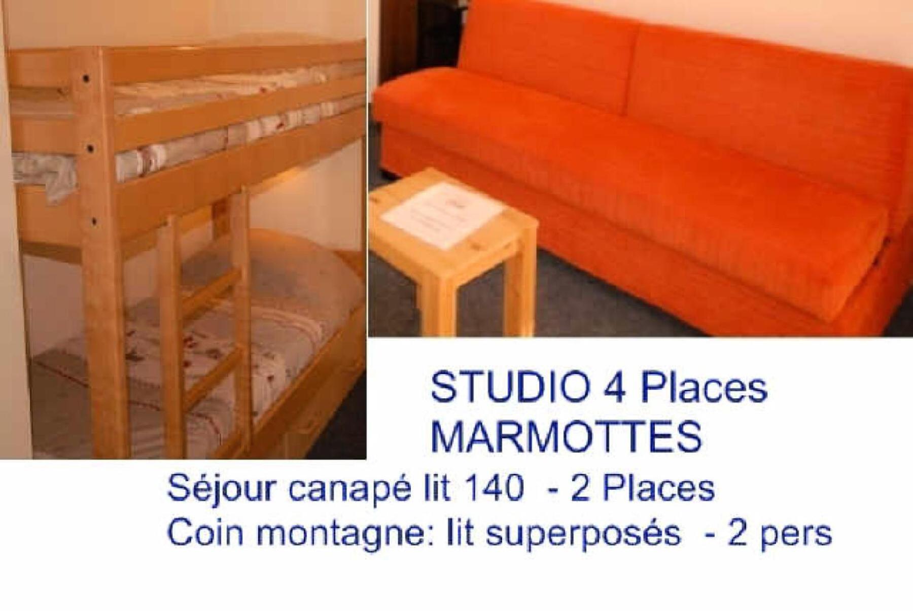 Residence Marmottes - Studio Pour 4 Personnes Mae-9004 Gourette Exteriör bild